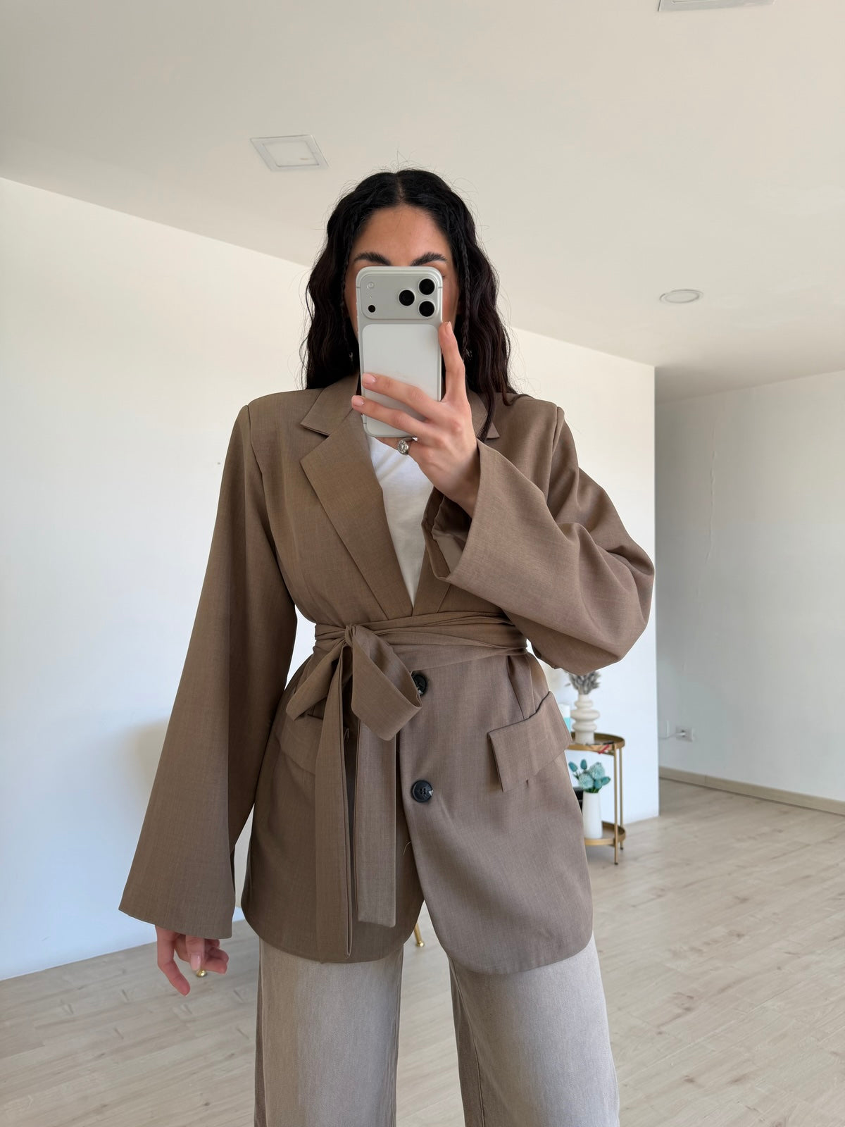 BLAZER EVERGREEN TAUPE