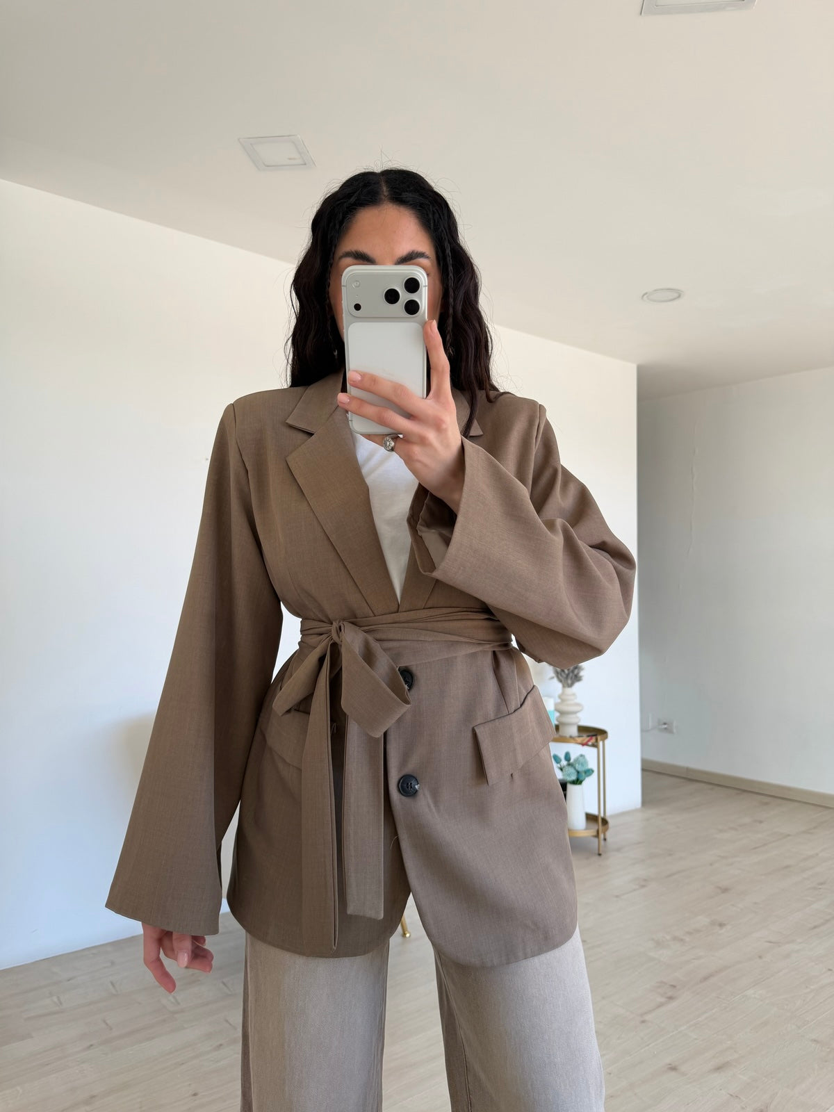 BLAZER EVERGREEN TAUPE