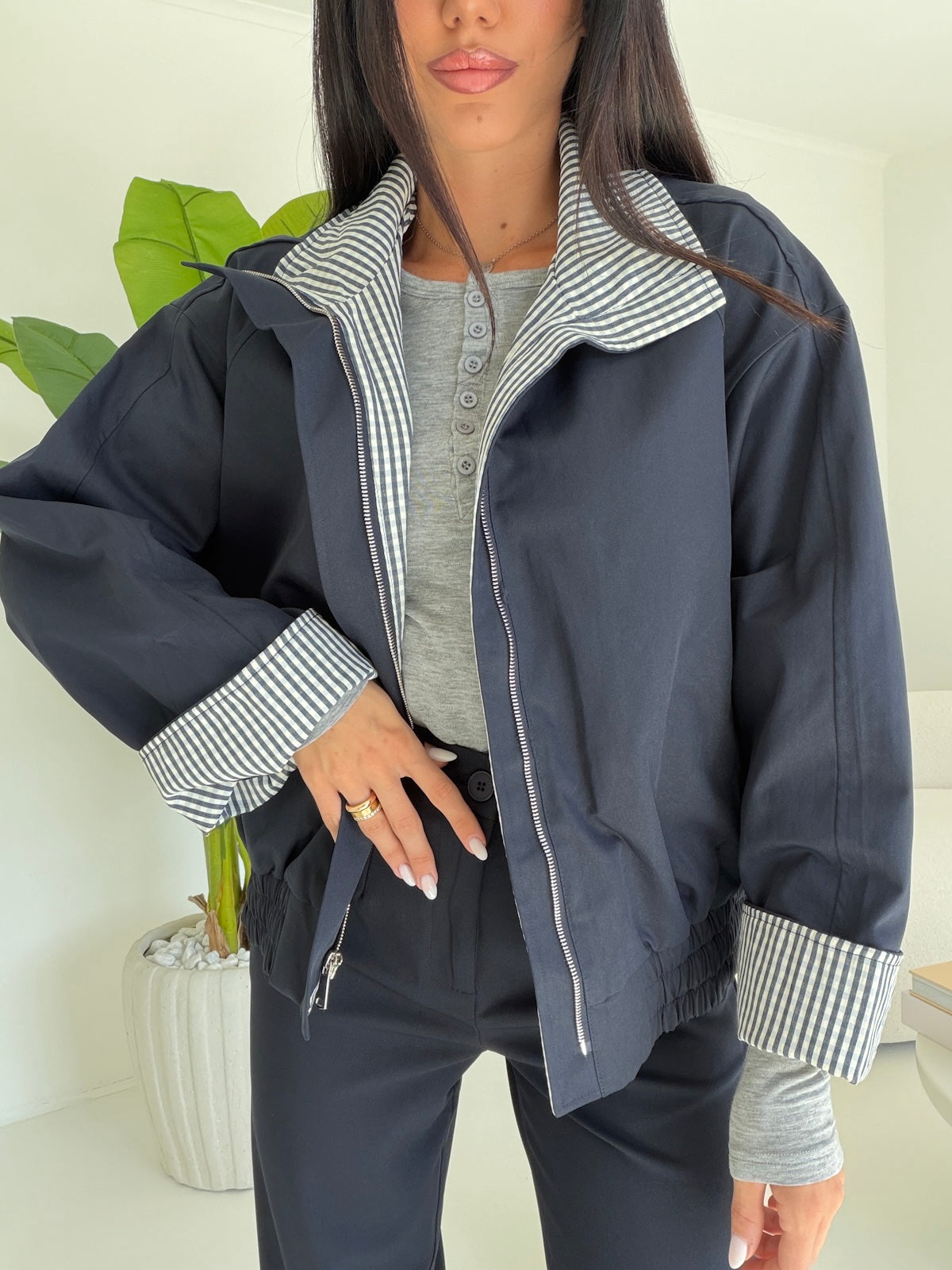 TT38062-BOMBER POPPER NAVY