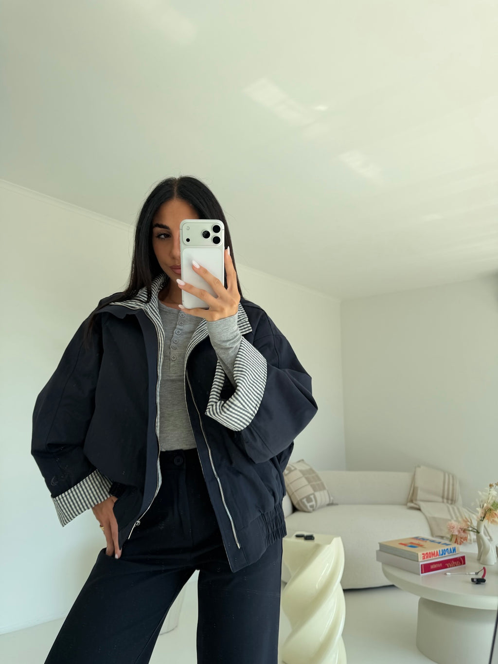 TT38062-BOMBER POPPER NAVY