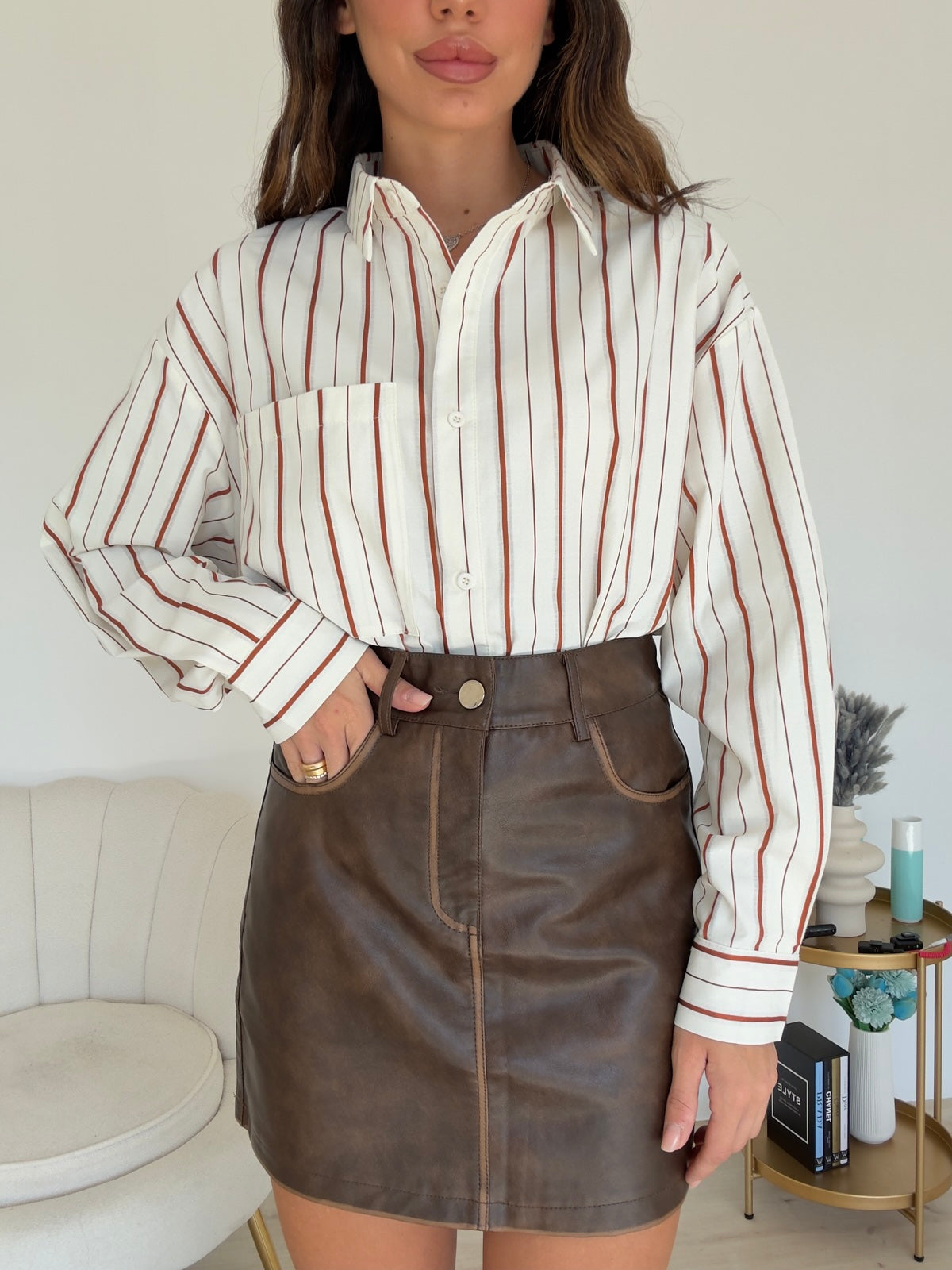 3192-CAMICIA A RIGHE COCCIO