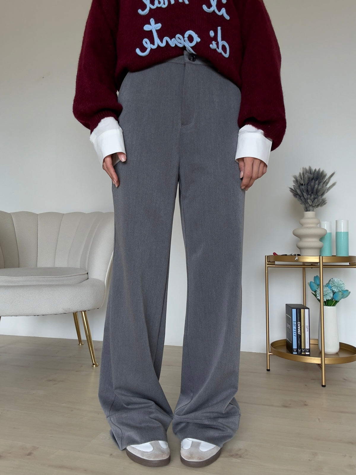 VS8123-17 -PANTALONE PALAZZO GREY