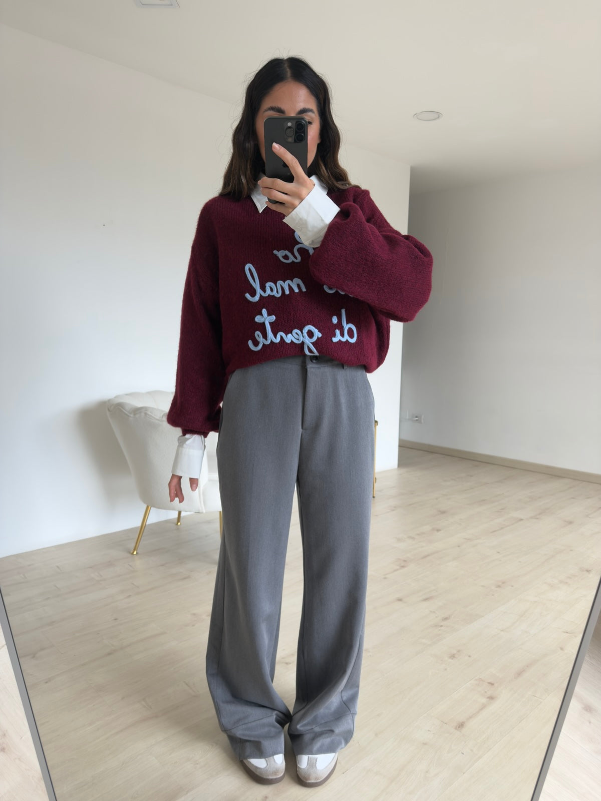 VS8123-17 -PANTALONE PALAZZO GREY