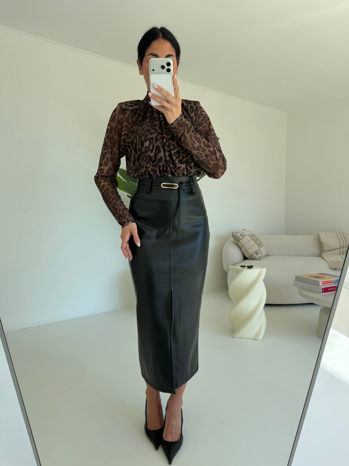 8382-GONNA LONGUETTE REBECCA NERA