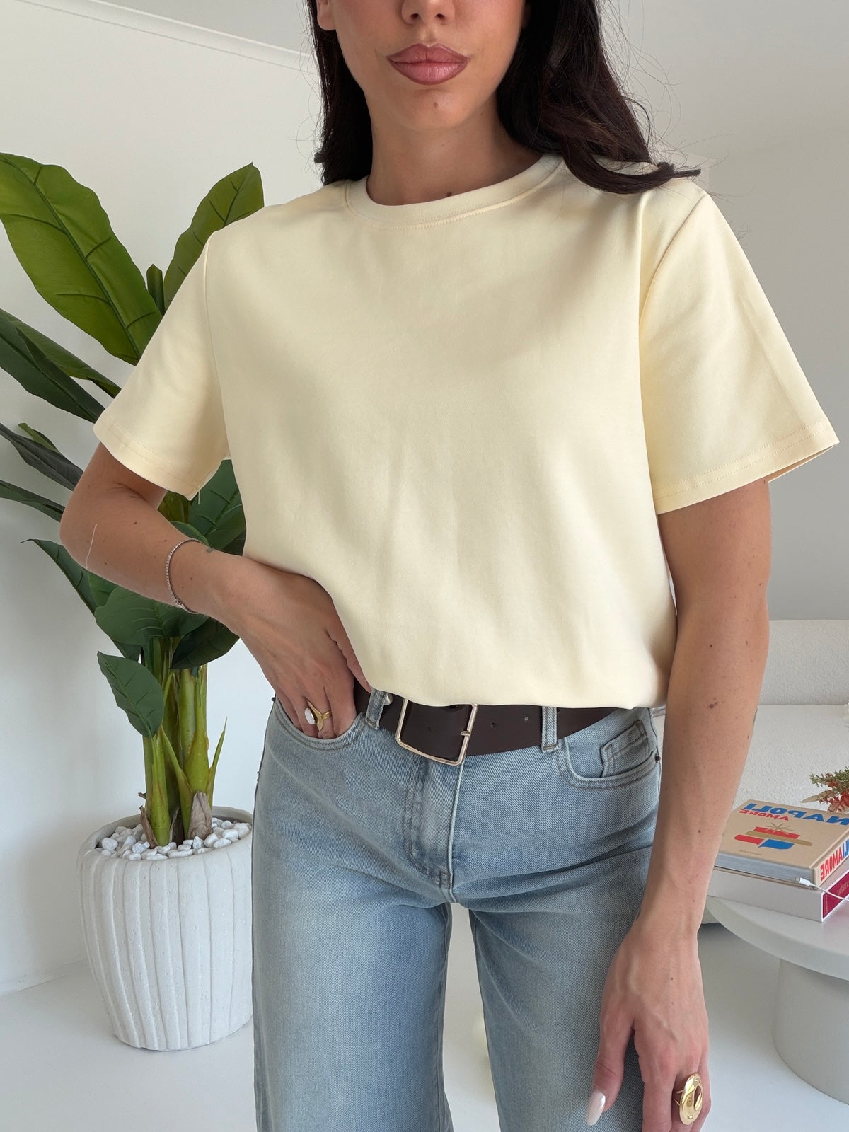 G6694-61-T-SHIRT DAILY YELLOW