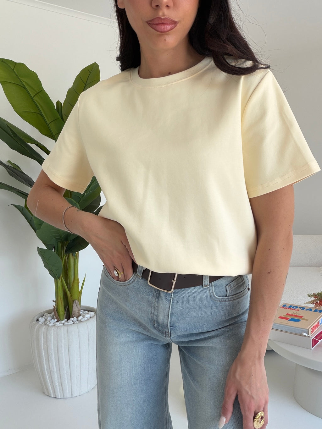 G6694-61-T-SHIRT DAILY YELLOW