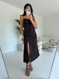 17245-ABITO FLOWER NERO