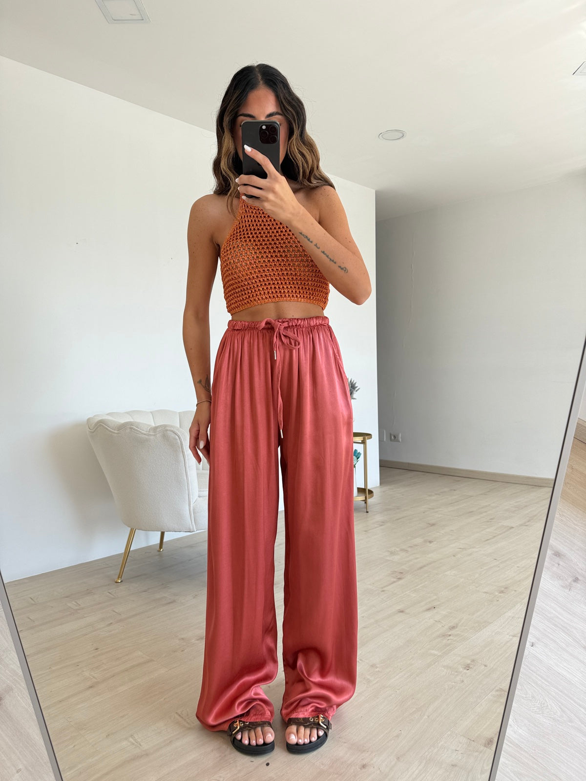TOP IN VALIGIA ORANGE