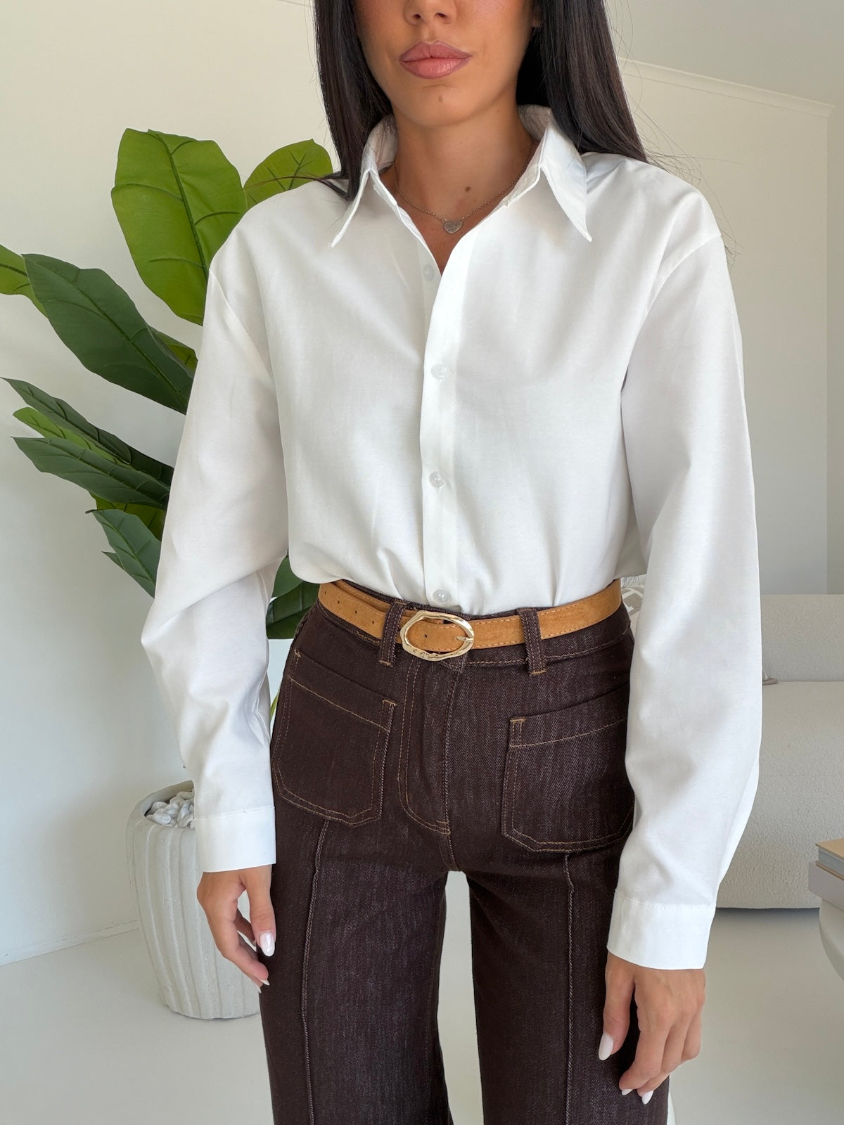 H70408-CAMICIA BASIC MILK