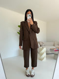 TAILLEUR OVERSIZE CHOCO