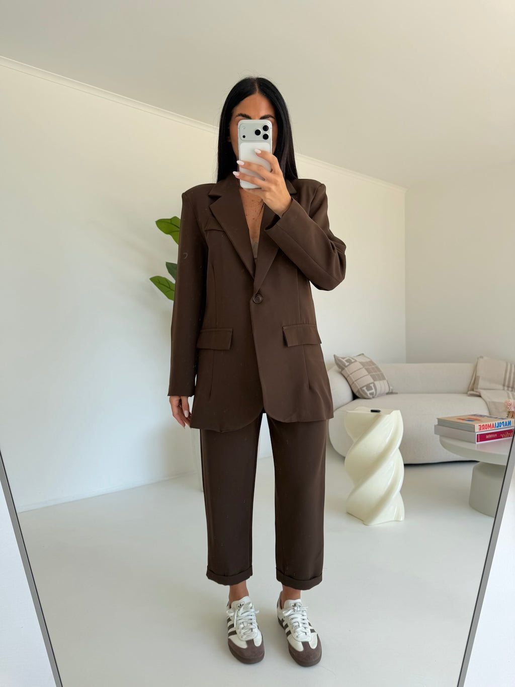 TAILLEUR OVERSIZE CHOCO