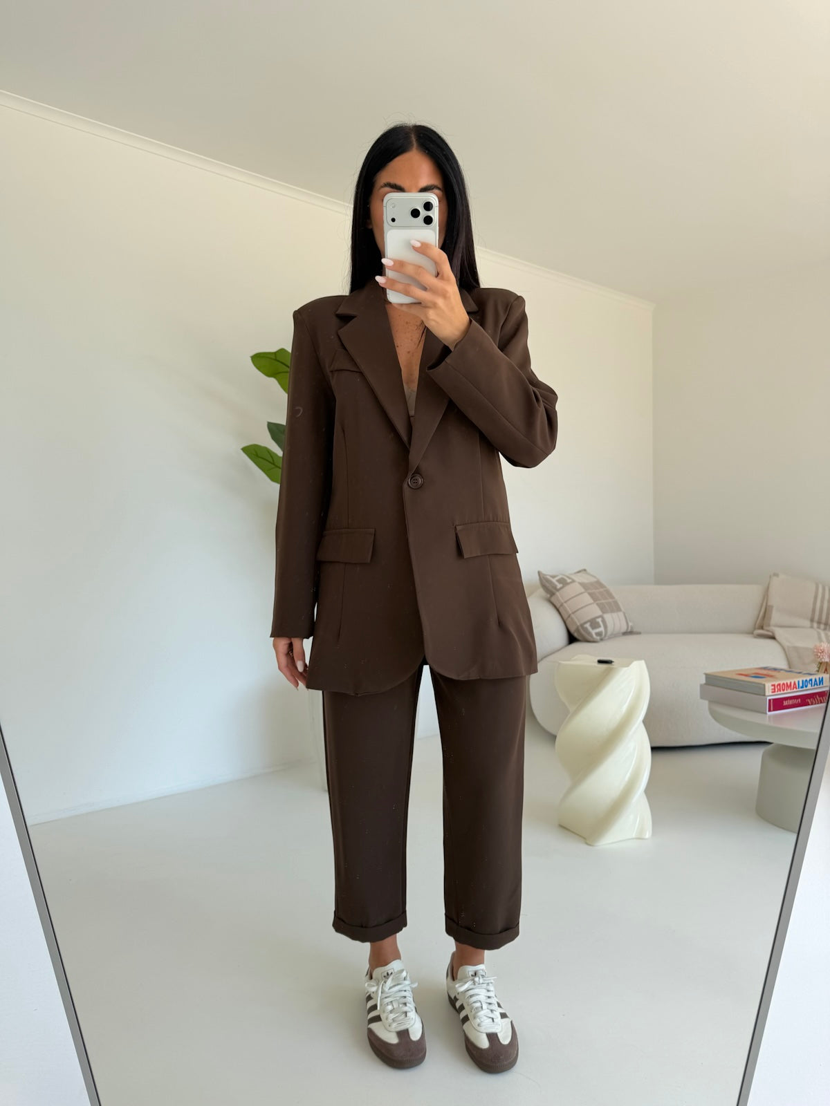 TAILLEUR OVERSIZE CHOCO
