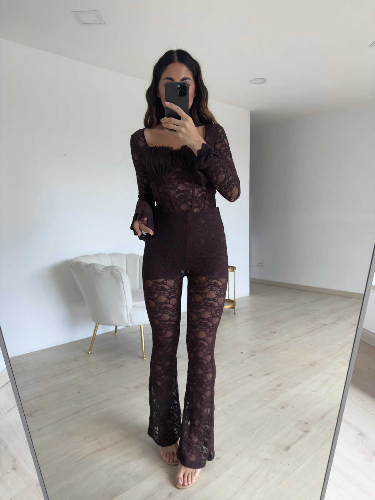 V5888-COORDINATO ORIENTAL CHOCO