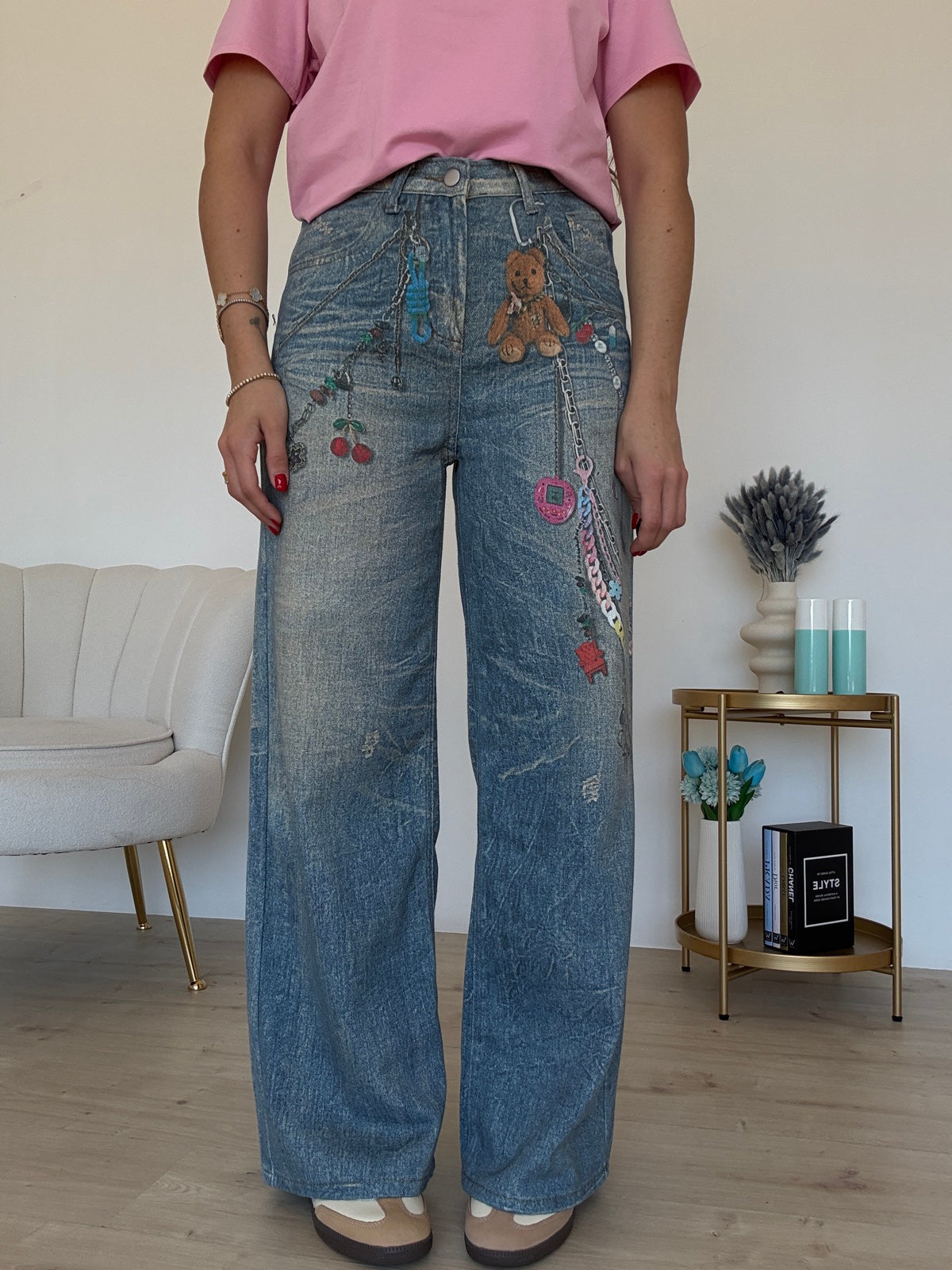 M6735-JEANS PALAZZO CERIZE