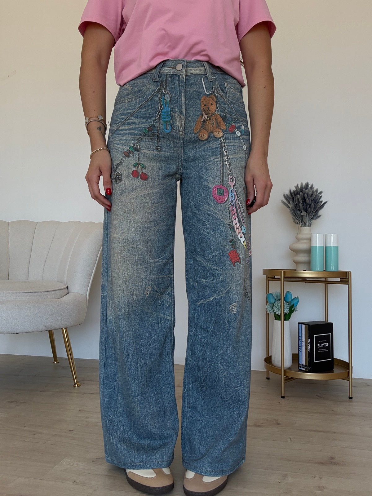 M6735-JEANS PALAZZO CERIZE