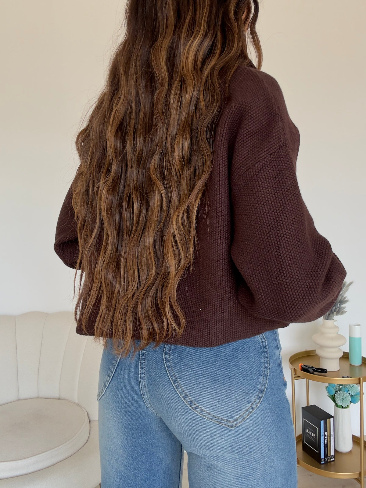 L06562-CARDIGAN STREET CHOCO