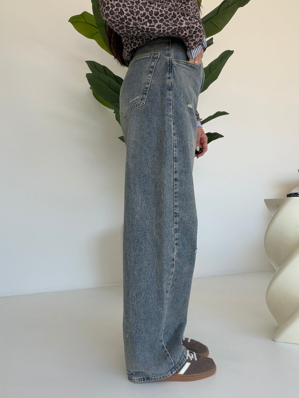 A5232-JEANS SLOUCHY RISVOLTO