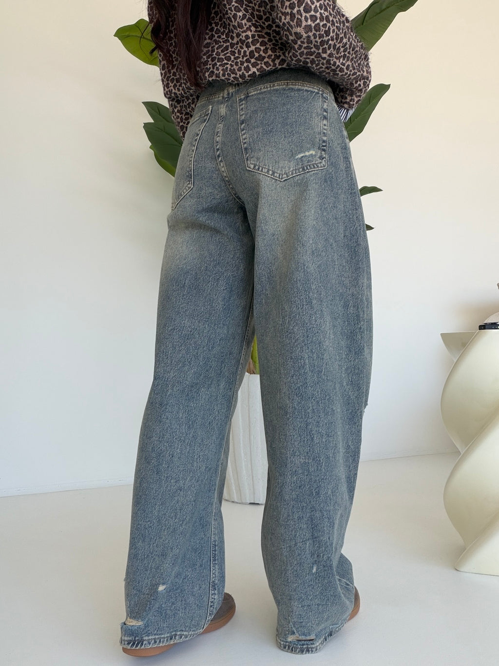 A5232-JEANS SLOUCHY RISVOLTO