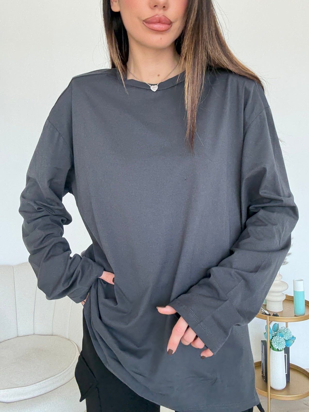 2642-MAGLIA LARGE DARK GREY