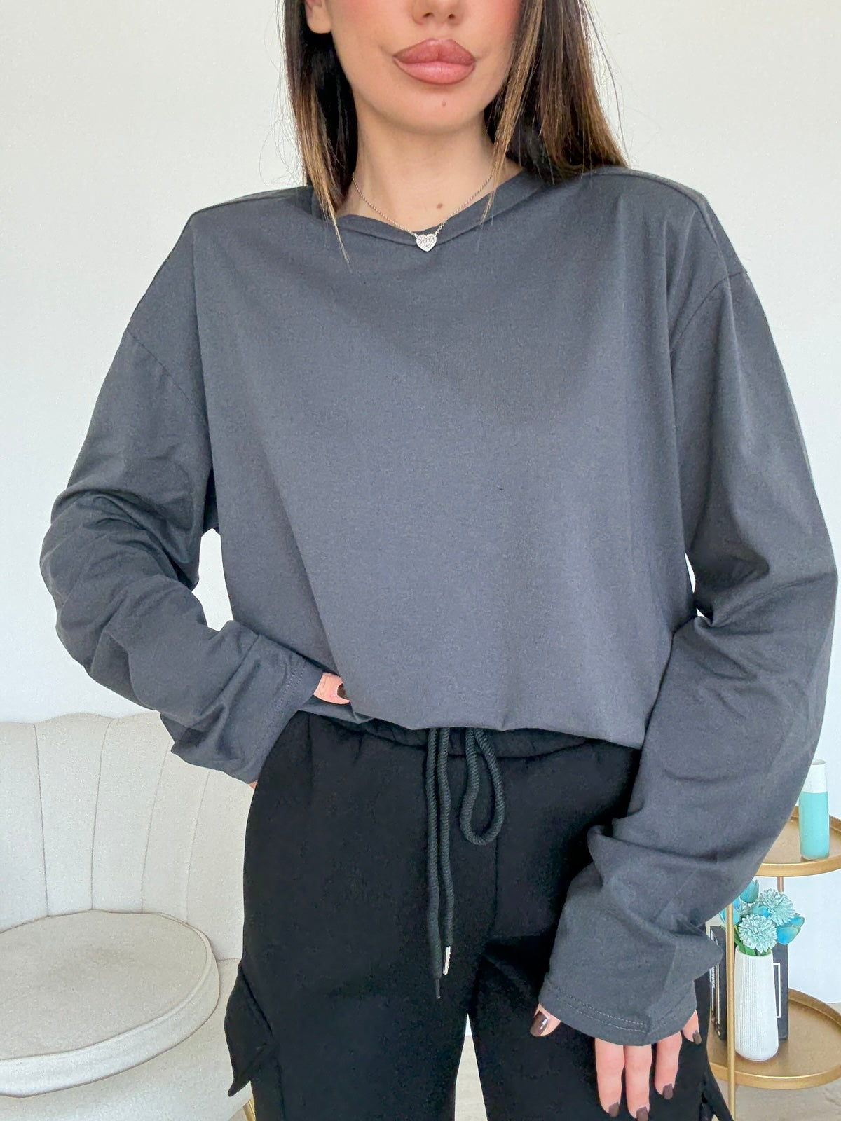 2642-MAGLIA LARGE DARK GREY