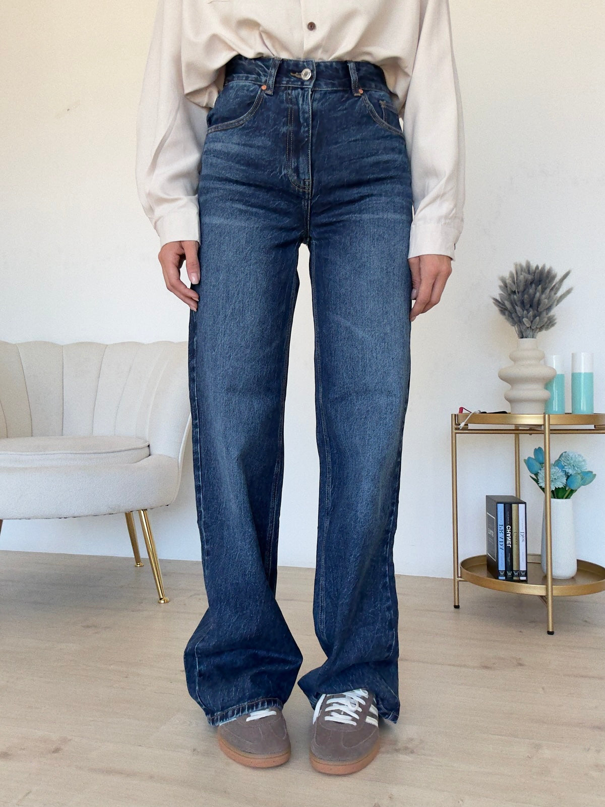 H3953-JEANS PALAZZO EVA