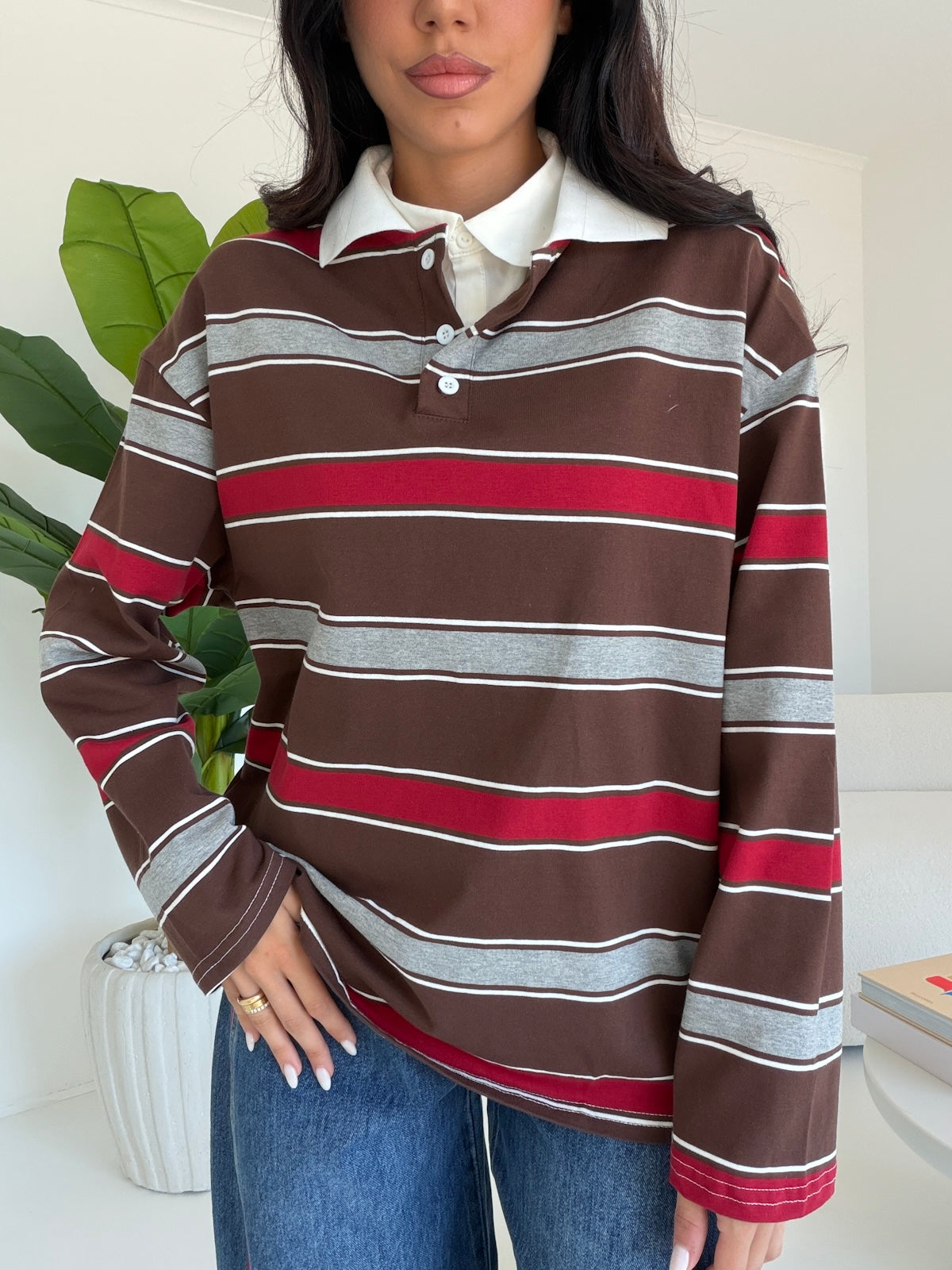 H69779-POLO STANFORD CHOCO