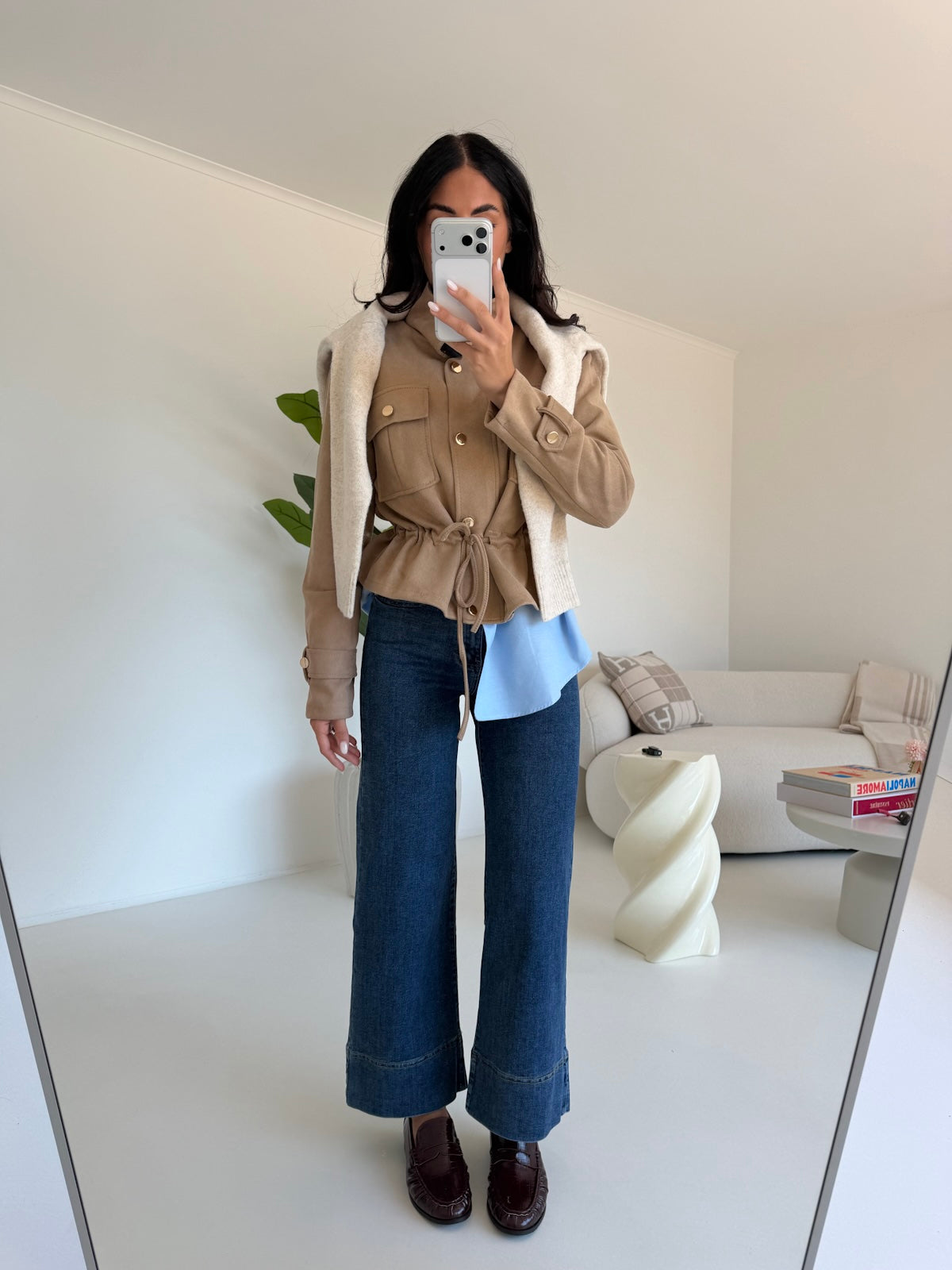 Y16039-D-JEANS PALAZZO CROP OCEAN