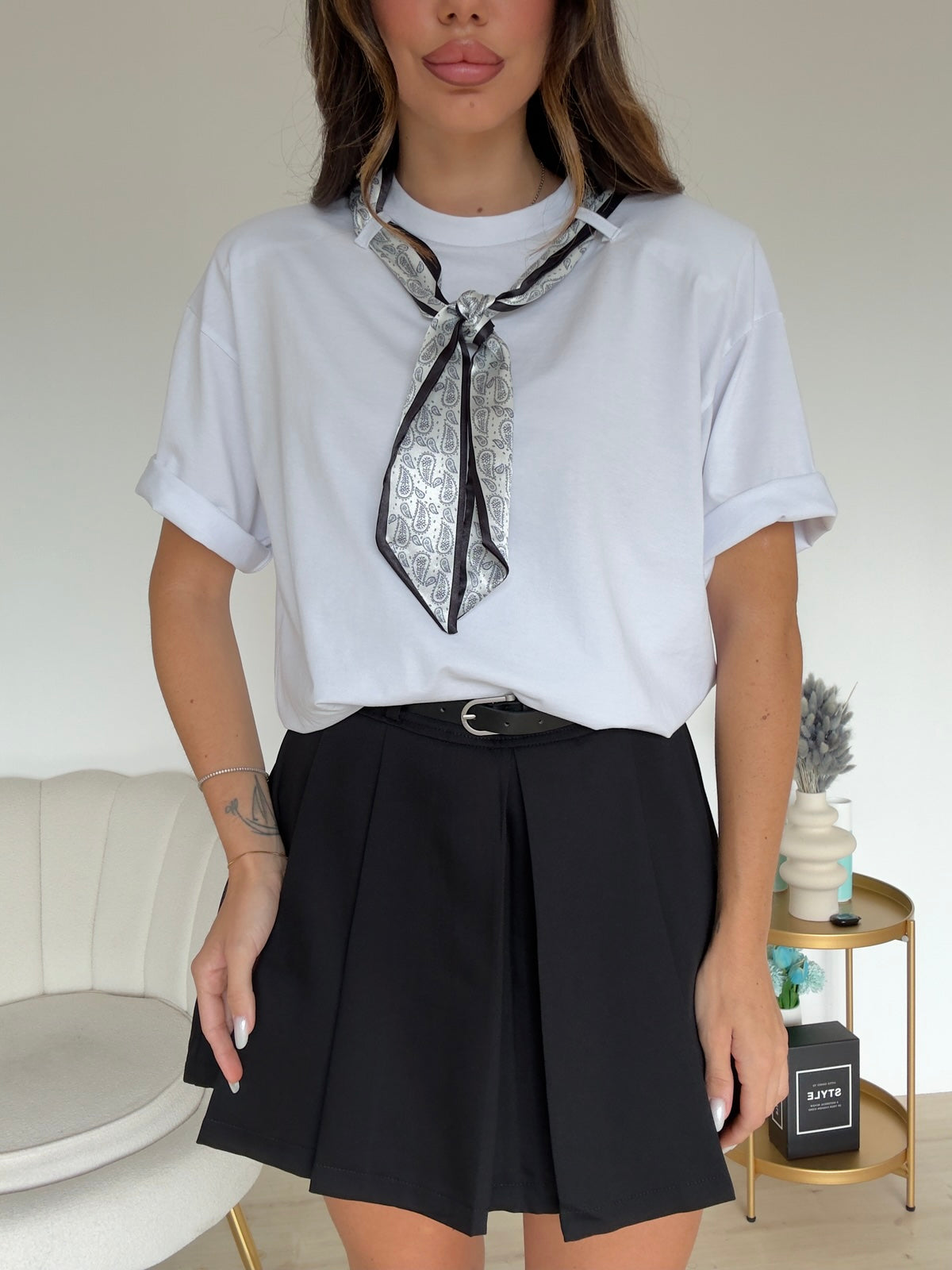 T-SHIRT FOULARD