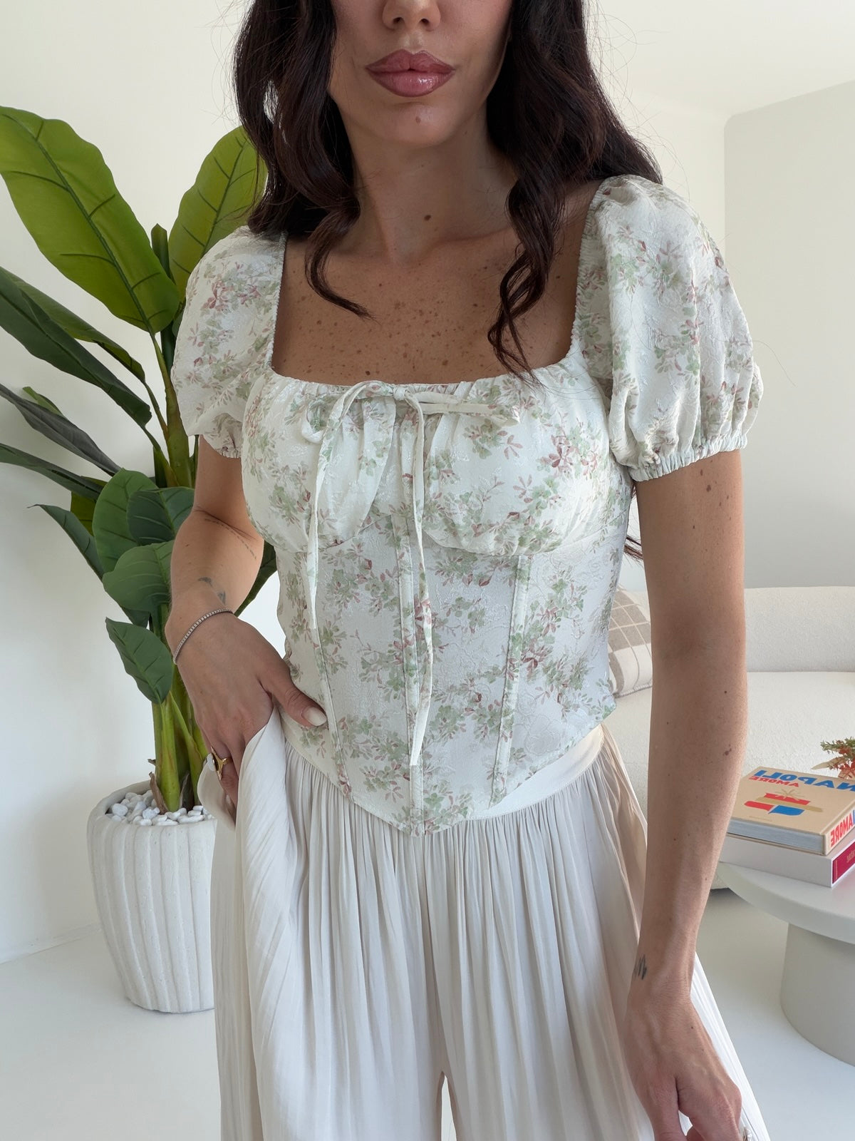 26335-BLUSA EFFETTO CORPETTO SALVIA