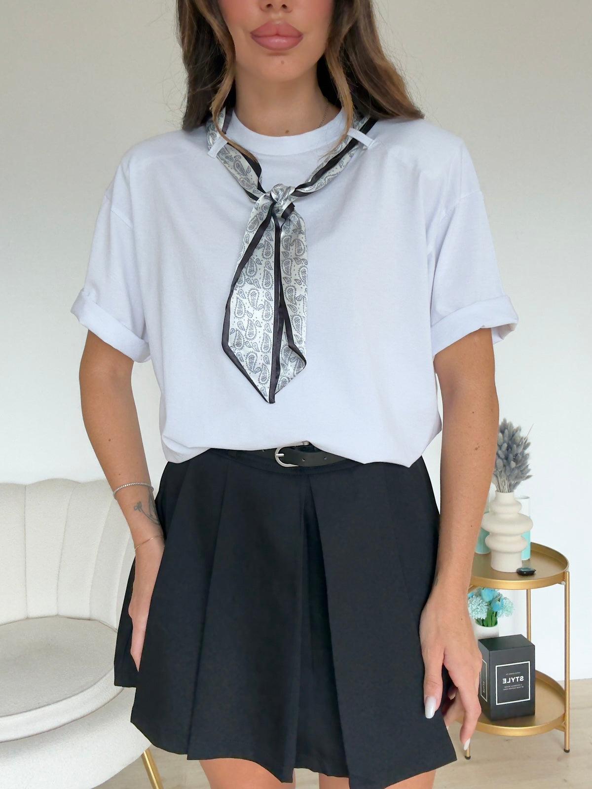 VMCN503-MINI GONNA PLISSE' NERA