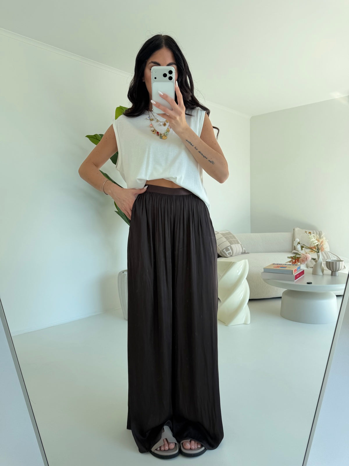 19555-PANTALONE SOFT CHOCO