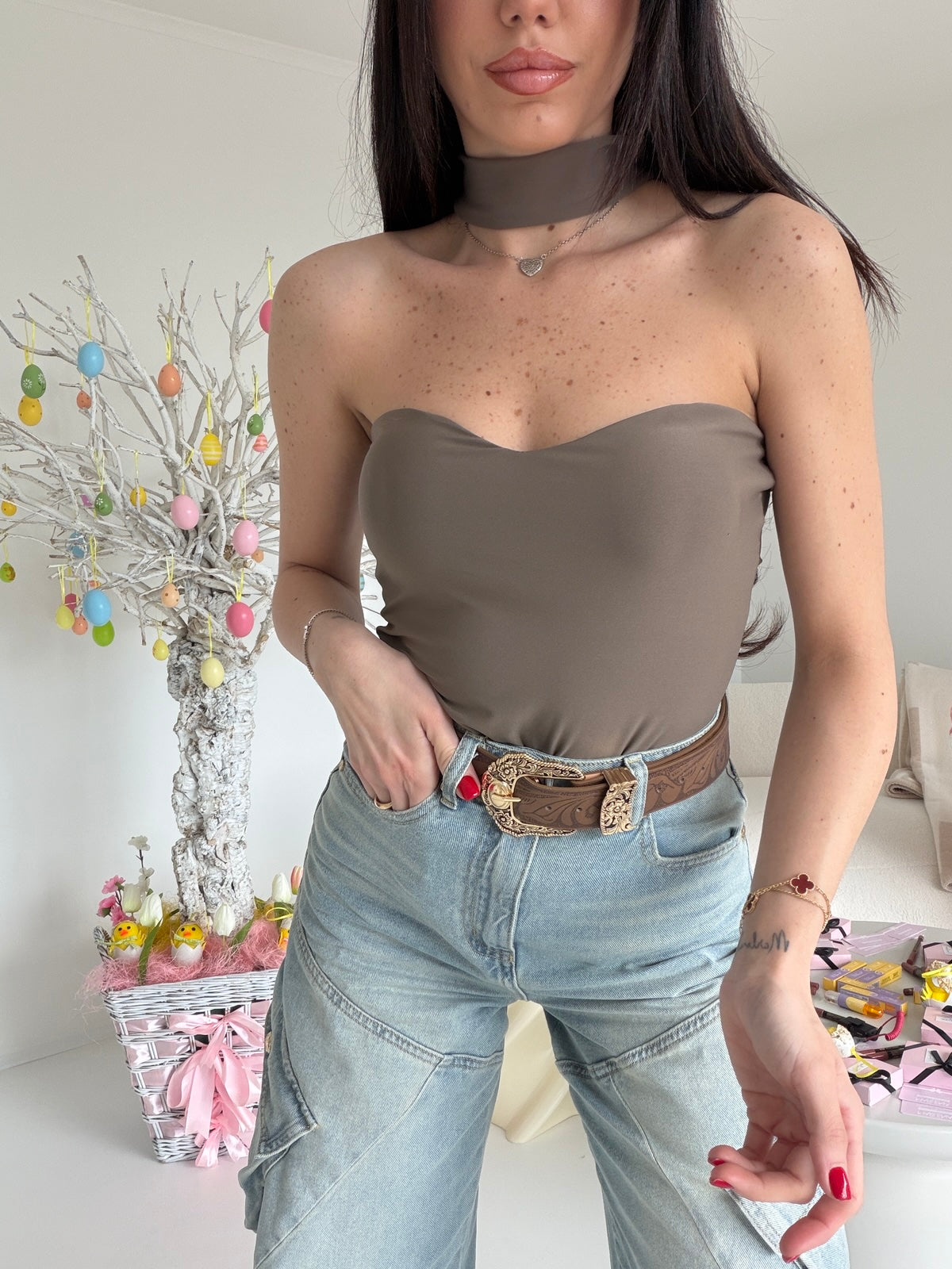 BODY CHOKER TAUPE