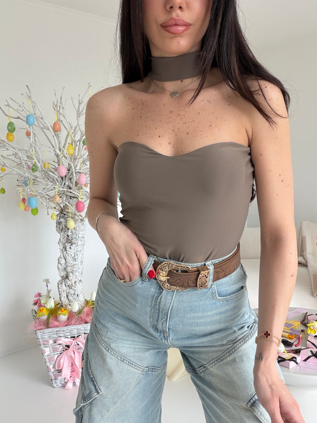 BODY CHOKER TAUPE