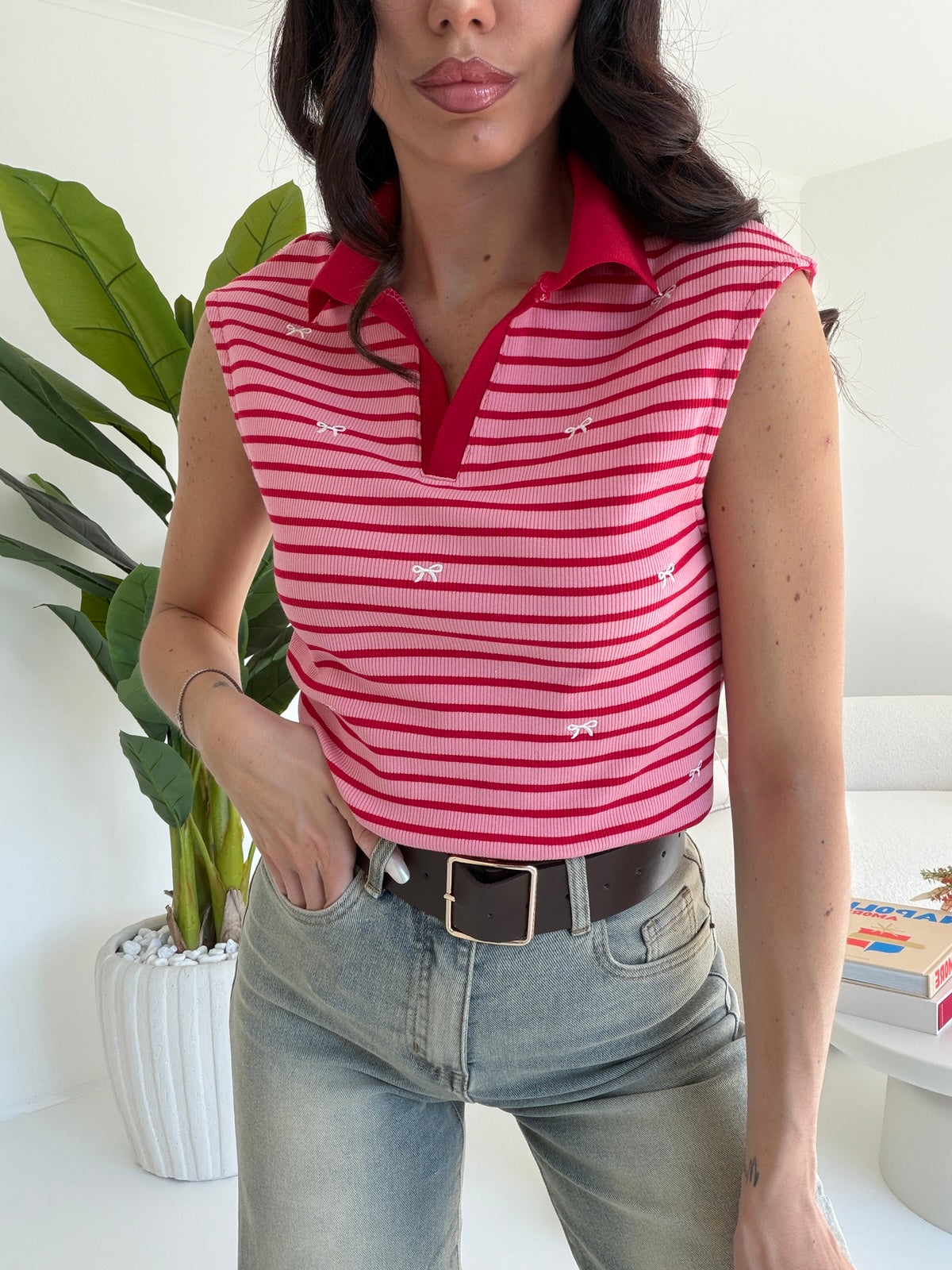 G68258-POLO FIOCCHETTI PINK