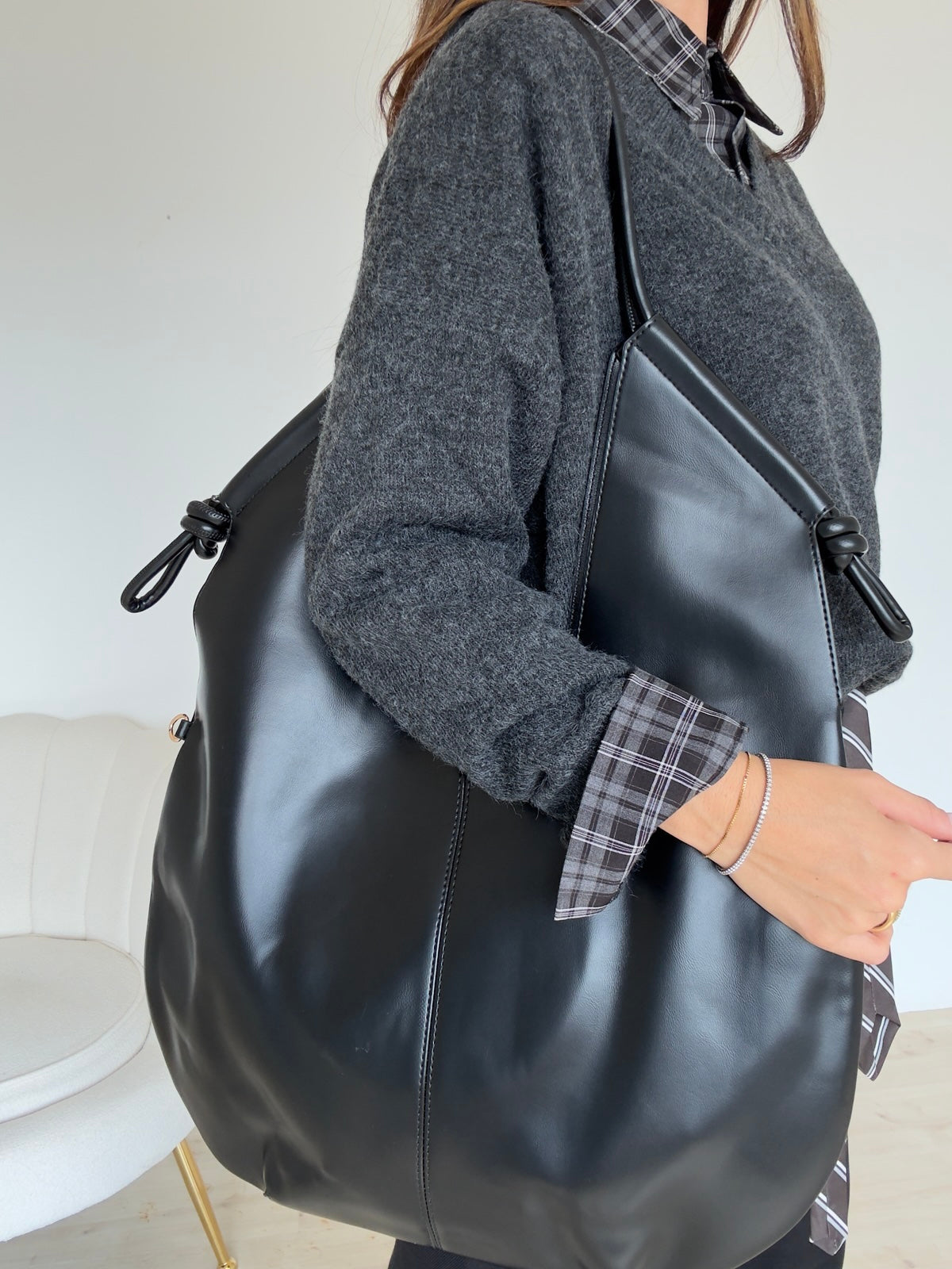 CAMILLE-MAXI SHOPPER NERA