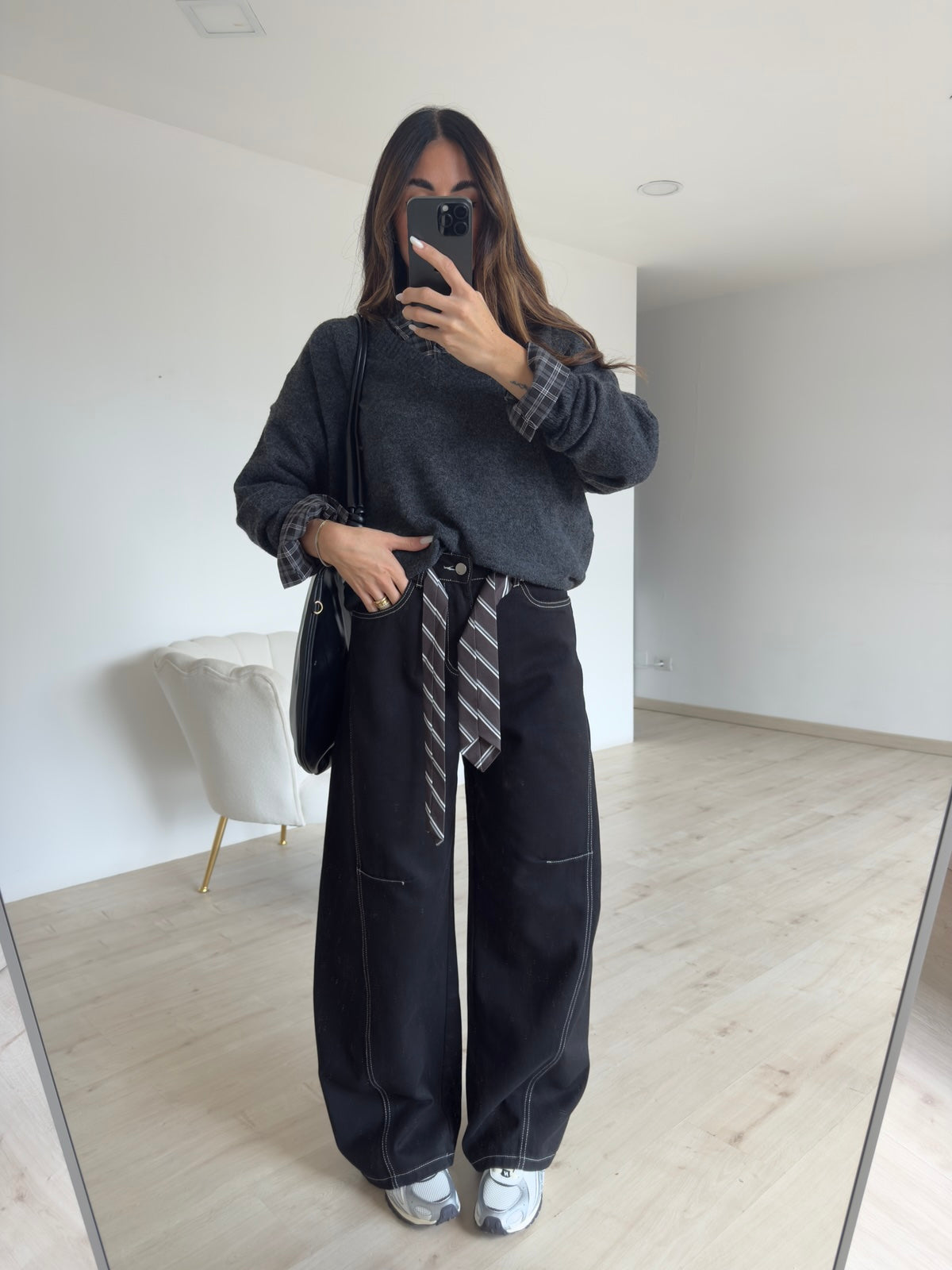 TN25002-JEANS SLOUCHY NASA NERO