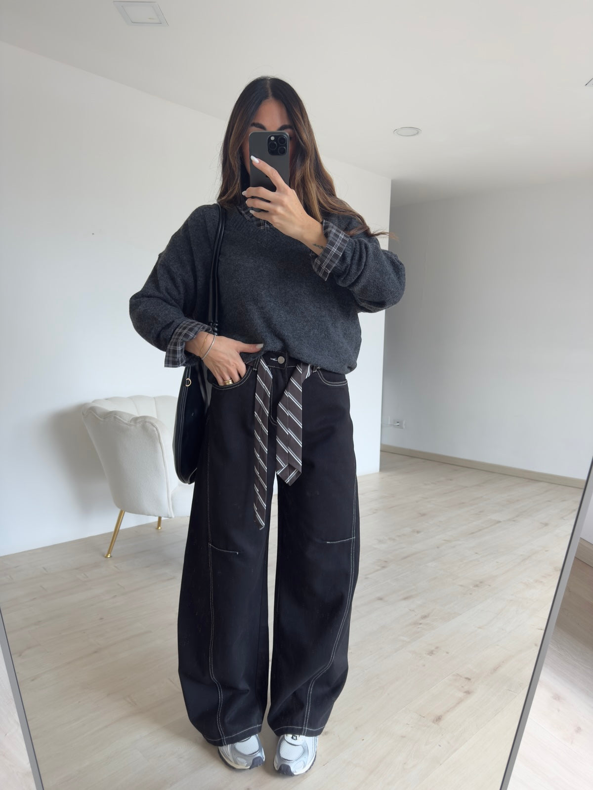 TN25002-JEANS SLOUCHY NASA NERO