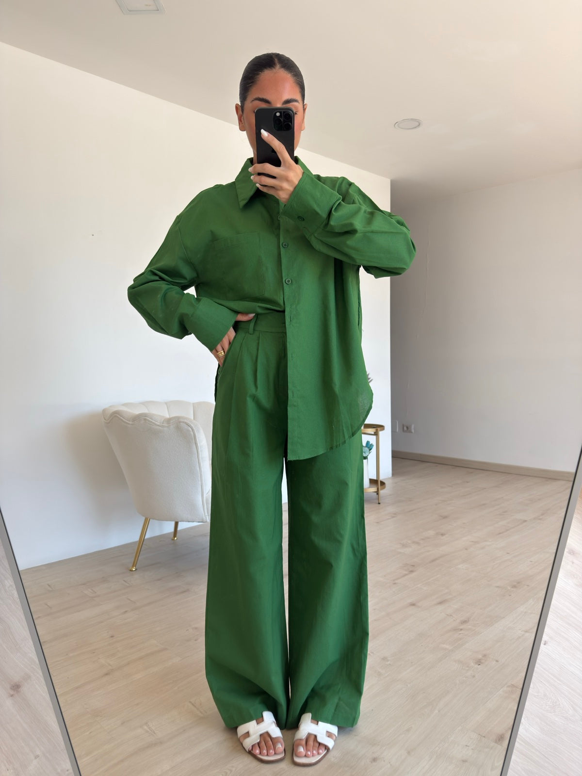8889-COORDINATO LAZY VERDE
