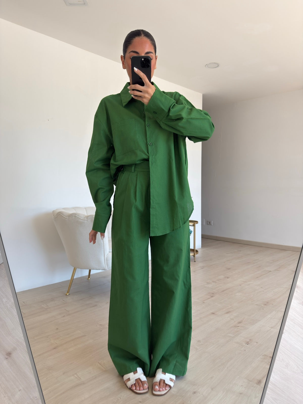 8889-COORDINATO LAZY VERDE
