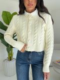1718-CARDIGAN BRAIDS MILK