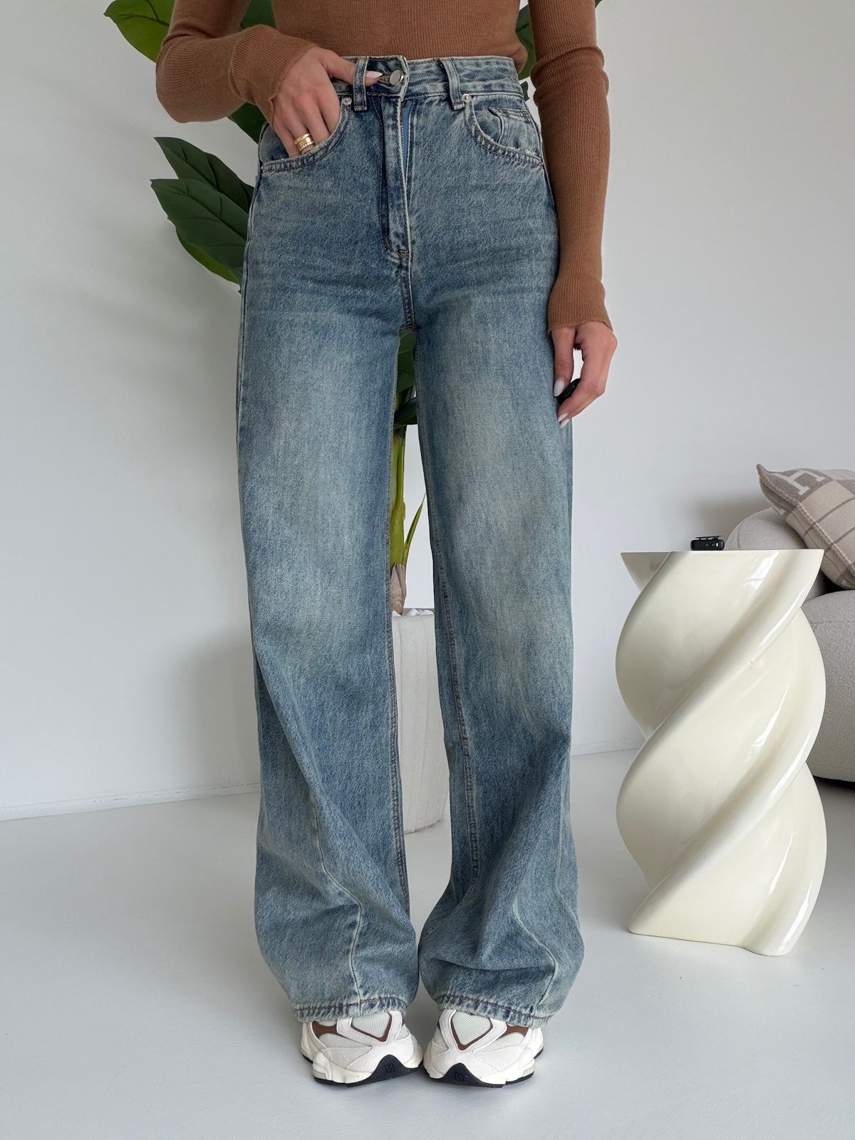 A5141-JEANS PALAZZO RAIN