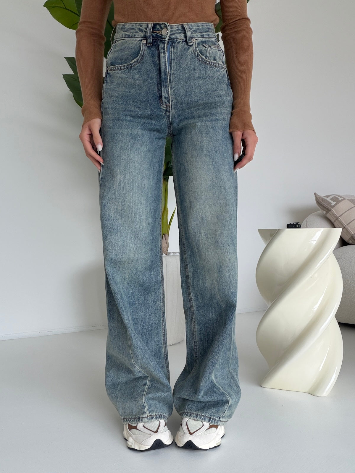A5141-JEANS PALAZZO RAIN
