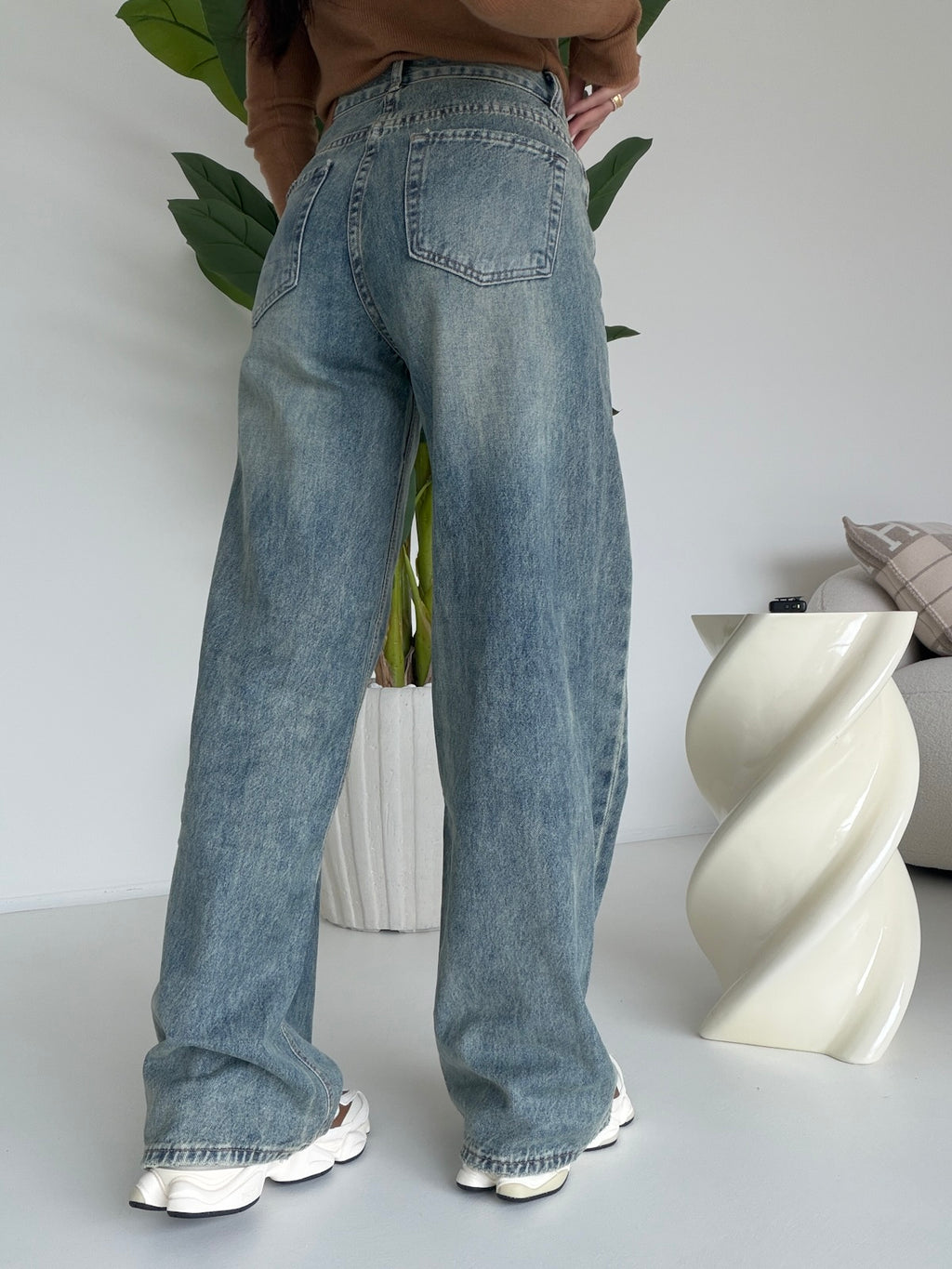 A5141-JEANS PALAZZO RAIN