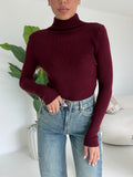 8530-MAGLIA FLATH BORDEAUX