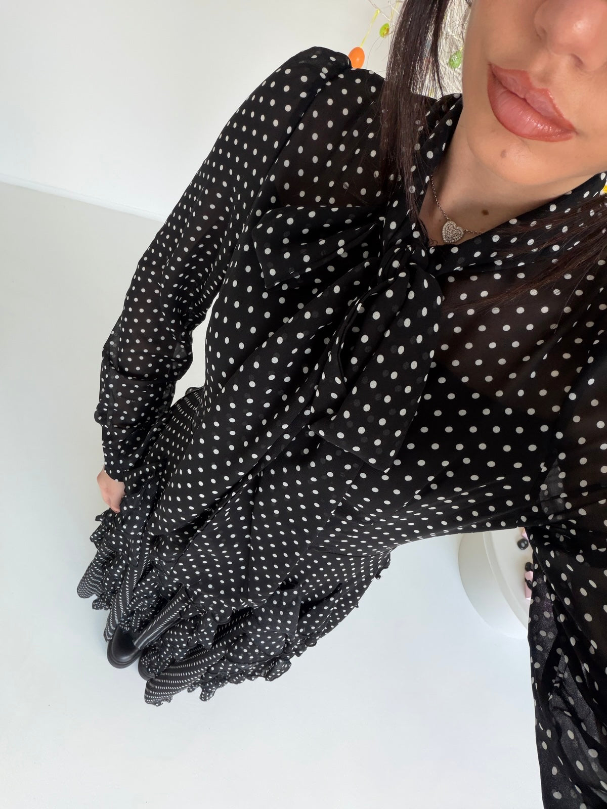 VMCJ9517-ABITO LONGUETTE POIS