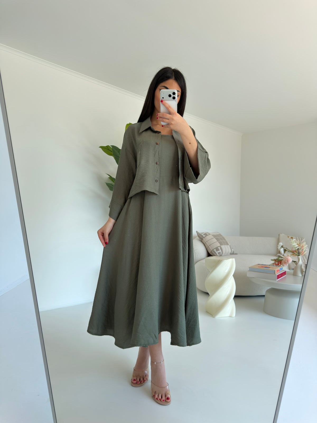 SET ABITO+CAMICIA MILITARE