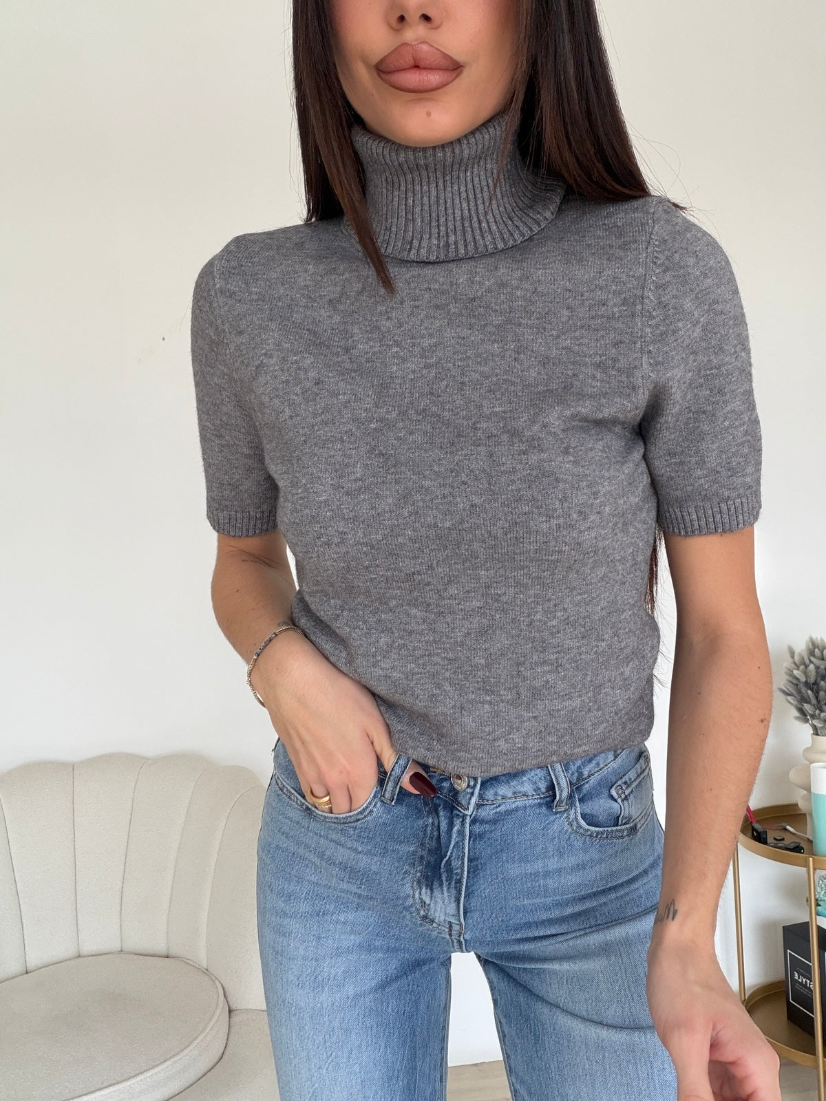 LO-1293-MAGLIA BLESSED GREY