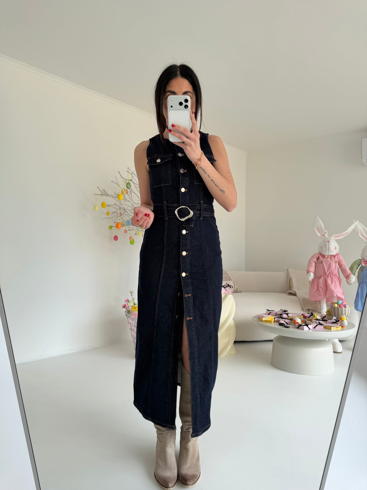 K908-ABITO KAROLINE BLU DENIM