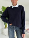 HG68741-PULL ANTONIA NAVY