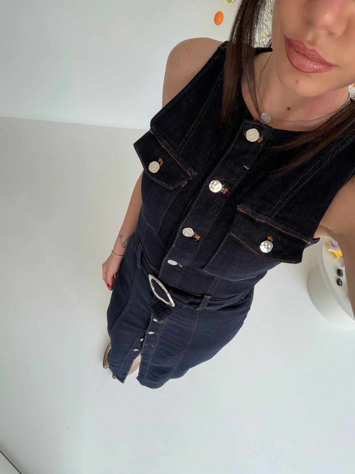 K908-ABITO KAROLINE BLU DENIM